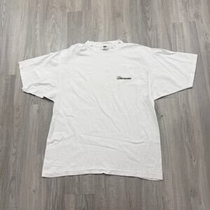 Vintage Quiksilver Shirt Men's Extra Large White 90s Single Stitch Surfing Surf